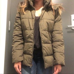 Old Navy Army Green Puffer Jacket